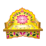 Wooden Printed Sinhasan - Image 3