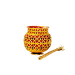 Meenakari Handi with Spoon - Image 2