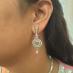 Silver Plated AD Necklace Set - Image 8
