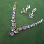 Royal Blue AD Necklace Set