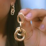 Gold Finish High Quality Western Earrings - Image 4