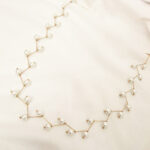 Stylish Zigzag Pearl Necklace - Image 2
