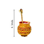 Meenakari Handi with Spoon - Image 3