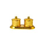 Elegant Double Kumkum Box with Tray