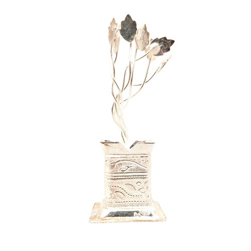 3 White Metal Tulsi Kyara - Image 1