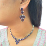 Royal Blue AD Necklace Set - Image 6