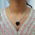 AD Heart Shape Necklace Set - Image 12
