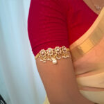 Antique Finish with Pearl & Colored Stone Bajuband - Image 6