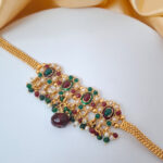 Antique Finish with Pearl & Colored Stone Bajuband - Image 7