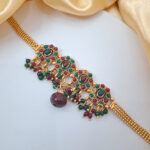 Antique Finish with Pearl & Colored Stone Bajuband - Image 5