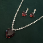 AD Heart Shape Necklace Set - Image 3