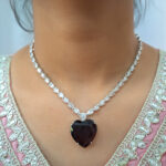 AD Heart Shape Necklace Set - Image 8