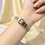 Belt Buckle Style AD Bracelet - Image 2