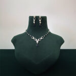 Blue Elegance AD Necklace - Image 7