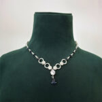 Blue Elegance AD Necklace - Image 6