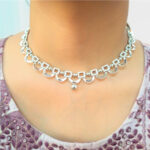 AD Silver Elegance Chokar Set - Image 7