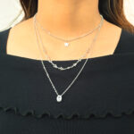 Silver Starry Butterfly 3 Layered Chain - Image 2