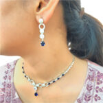 Blue Elegance AD Necklace - Image 4