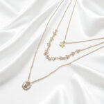 Silver Starry Butterfly 3 Layered Chain - Image 3