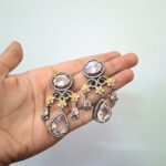 Elegant AD with Polki Dull Finish Necklace - Image 10