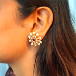 Royal Pearl Moti Golden Choker Necklace - Image 8