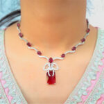 Crystal Bow Elegance Necklace - Image 5