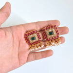 Royal Emerald Radiance Moti Choker - Image 5