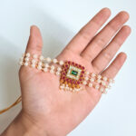 Royal Emerald Radiance Moti Choker - Image 4