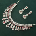 AD Ruby Necklace Set