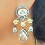 Elegant AD with Polki Dull Finish Necklace - Image 6