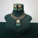 Pearl Drop Kundan Silver Choker - Image 4