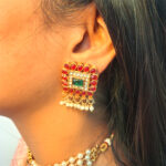 Royal Emerald Radiance Moti Choker - Image 3