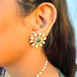 Royal Pearl Moti Golden Choker Necklace - Image 4