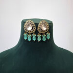 Pearl Drop Kundan Silver Choker - Image 3