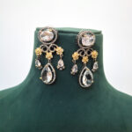Elegant AD with Polki Dull Finish Necklace - Image 2