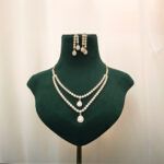 Ethereal Radiance Golden Choker Necklace Set - Image 8