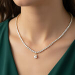 The Regal Dewdrop Golden Choker Necklace - Image 6