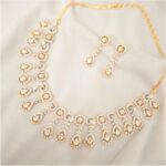 Timeless Cascade Necklace Golden Choker Set - Image 5