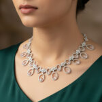 The Eternal Bloom Parure Silver Choker Necklace Set - Image 3