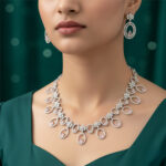 The Eternal Bloom Parure Silver Choker Necklace Set - Image 2