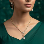 The Regal Cascade Golden Choker Set - Image 2