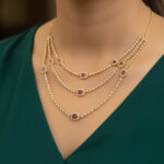 The Cascade Layered Silver Mid-Length Choker Set - Image 5