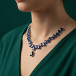 Big Crystal Stoned Regency Cascade Choker Set - Image 9