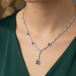 The Azure Royal Silver Choker Set - Image 6