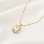 Aura Square Halo Pendent Set - Image 6