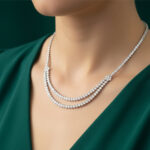 Double-Row Tennis Necklace Set
