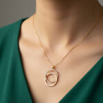 Interlocking Circles Pendant Set - Image 3