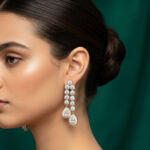 Ethereal Radiance Golden Choker Necklace Set - Image 4