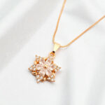 Dazzling Snowflake Blossom Pendant Set - Image 6