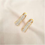 Dazzling American Diamond/CZ Golden Choker Necklace Set - Image 7